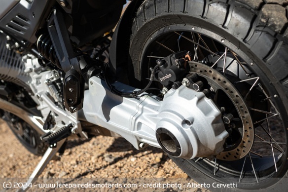 L'arbre de transmission de la Moto Guzzi Stelvio