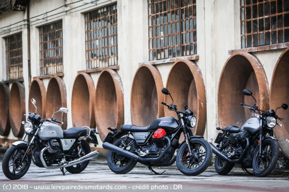 Essai des Moto Guzzi V7 III Carbon, Milano & Rough