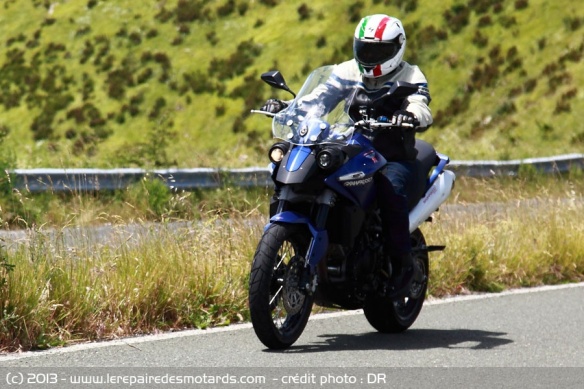 Moto Morini GranPasso sur autoroute