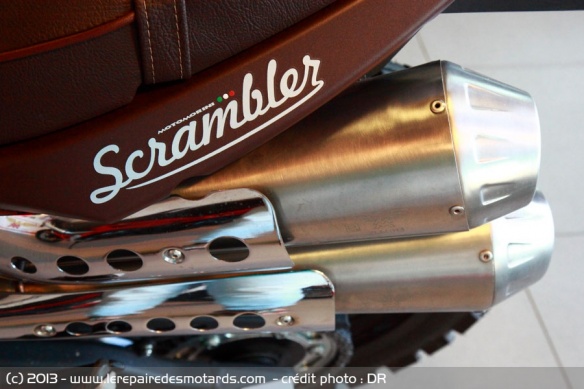 Echappement coté gauche Moto Morini Scrambler 1200