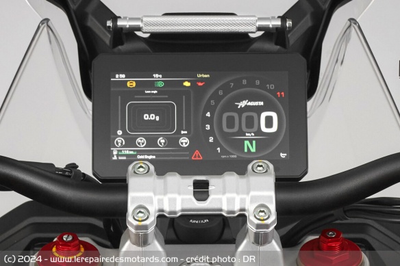 Compteur TFT 7 pouces, connexion Bluetooth et WiFi, capteur GPS
