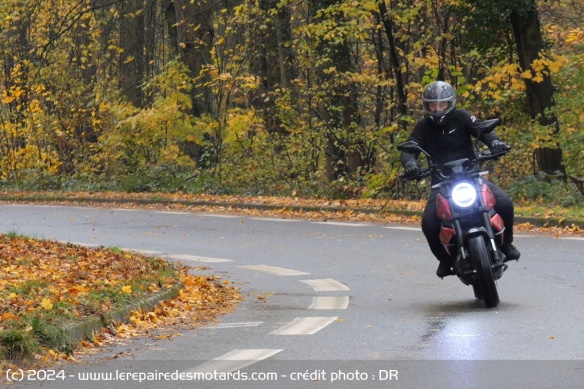 La partie cycle permet également de tirer profit du dynamisme du moteur