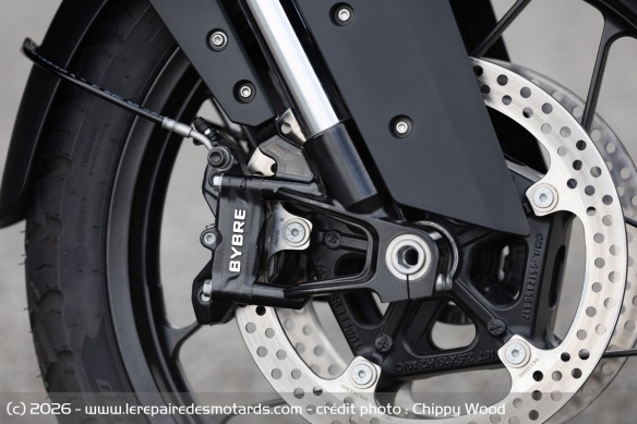 Le frein avant de la Norton Atlas Apex