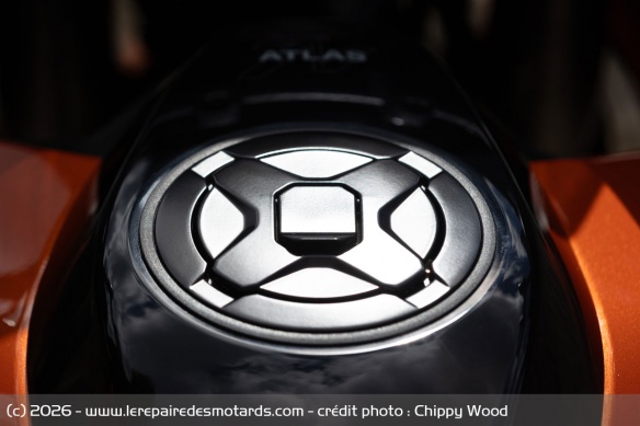 Le bouchon de r&eacute;servoir de la Norton Atlas Apex