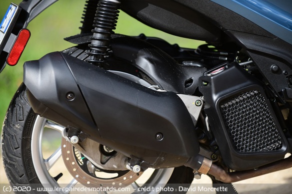 Monocylindre Piaggio i-get, 4 temps de 124,7 cm3