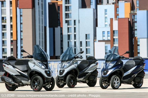 Essai comparatif des Piaggio MP3 350 & 500 HPE Essai comparatif des Piaggio MP3 350 & 500 HPE
