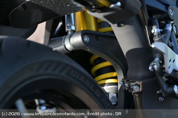 L'amortisseur arrière de la QJMOTOR SRK 921