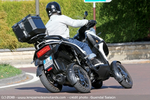 Quadro Qooder en virage