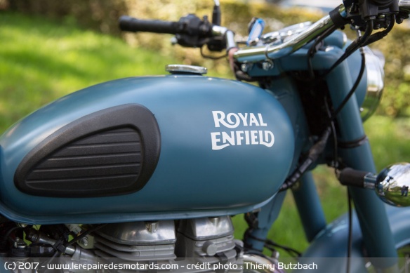 Réservoir de la Royal Enfield Classic