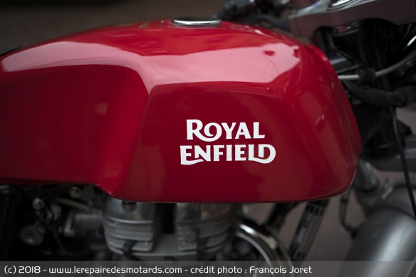 Réservoir de la Royal Enfield Continental GT