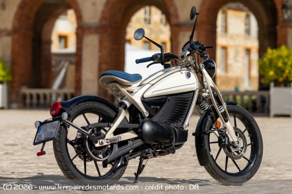 La marque a apporté un grand soin au style de sa moto