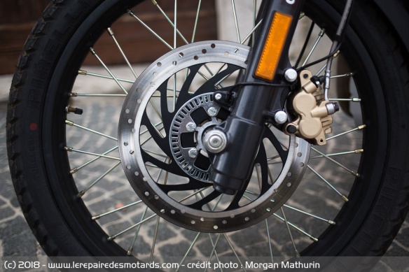 Frein avant de la Royal Enfield Himalayan