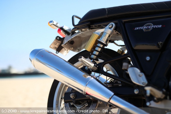 Amortisseur arrière des Royal Enfield 650