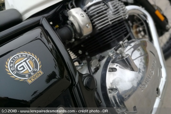 Le cadre tubulaire des Royal Enfield 650