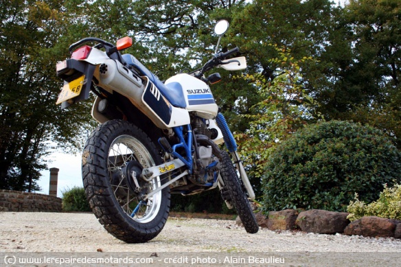 Du désert à la route en passant par les chemins, la Suzuki DR S 600 se sent bien partout.