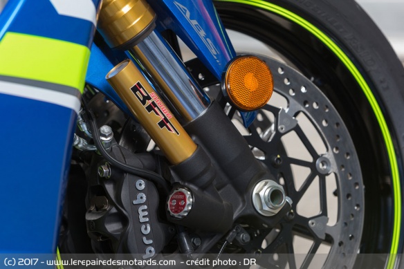 La Suzuki GSX-R 1000 reçoit une fourche Showa BFF
