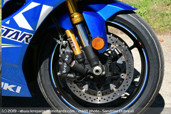 Freins avant de la Suzuki GSX-R 1000 R