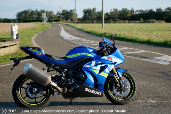 La remise à niveau de la GSX-R est une franche réussite, aussi bien sur piste que sur route