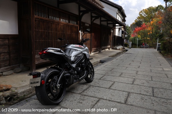 C'est dans les environs de Kyoto que nous avons pris en main la Suzuki Katana