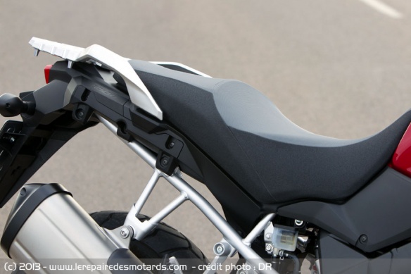Confort au rendez-vous pour la selle de la Suzuki DL VStrom 1000