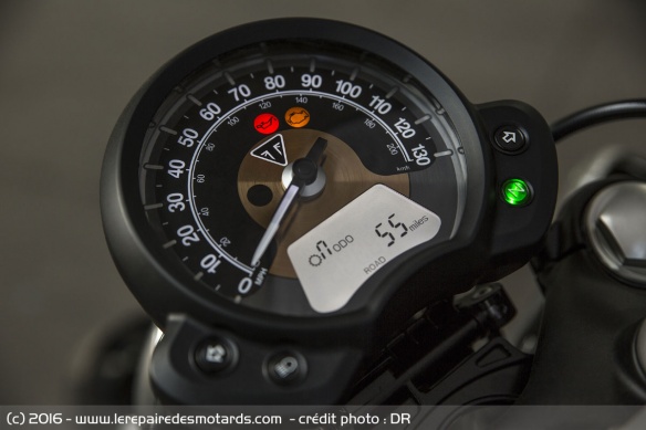 Look minimaliste pour le compteur de la Bobber