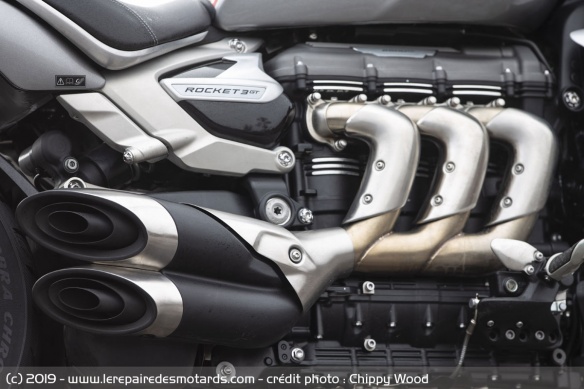 Moteur des Triumph Rocket 3