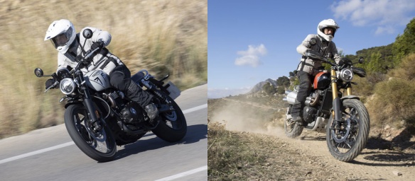 Essai comparo Triumph Scrambler 1200 X et XE