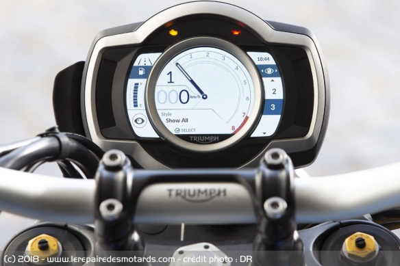 Instrumentation de la Triumph Scrambler 1200