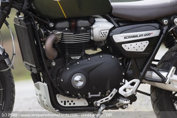 Moteur de la Triumph Scrambler 1200 XC