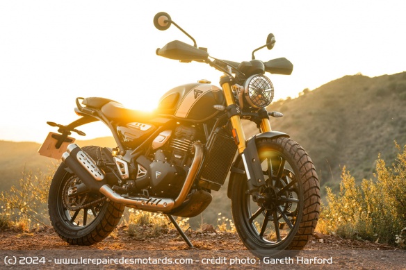 La Triumph Scrambler 400 X