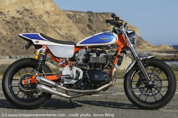 Le cadre est dérivé du proto de flat track