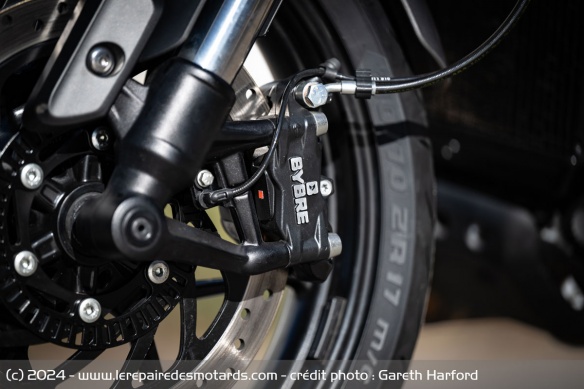 L'étrier radial Bybre de la Triumph Speed 400