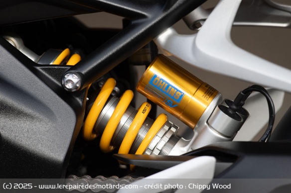 L'hydraulique des suspensions est géré en temps réel par le système Öhlins Smart EC3