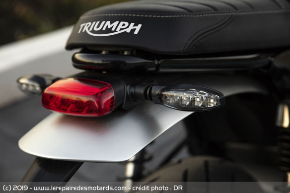 Feu arrière de la Triumph Speed Twin