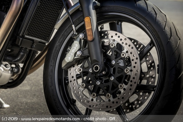 Freins avant de la Triumph Speed Twin