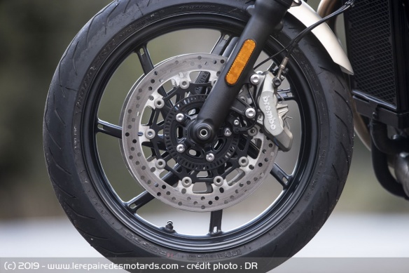 Jante avant de la Triumph Speed Twin