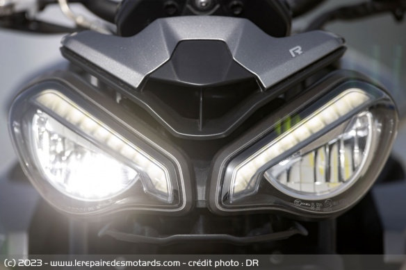 Phare et double optique Triumph Street Triple 765 R