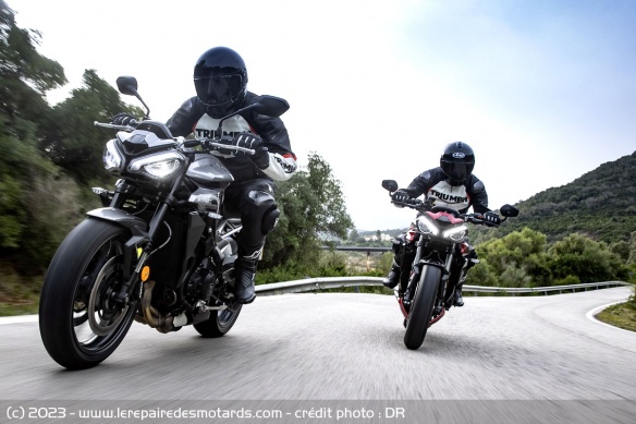 Essai Triumph Street Triple 765 R et RS sur route