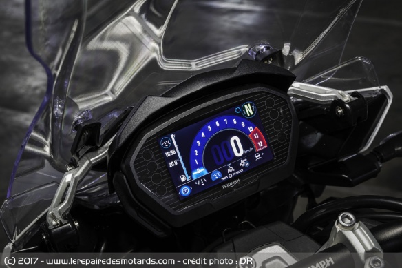Compteur de la Triumph Tiger 1200 XCa