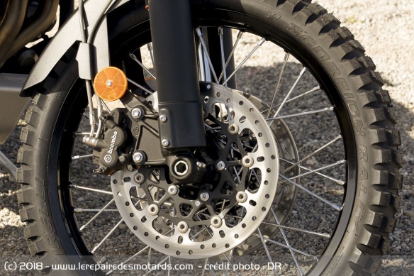 Frein avant de la Triumph Tiger 800 XCa