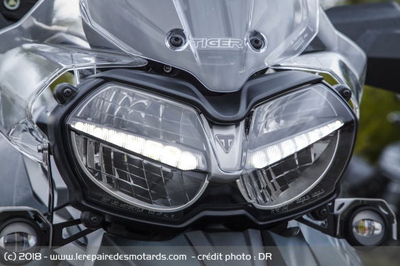 Phare à LED de la Triumph Tiger 800 XCa