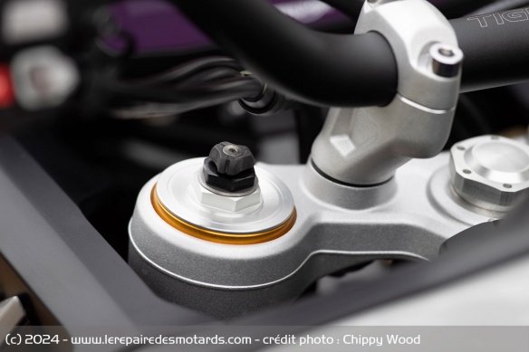 Le réglage de la fourche de la Triumph Tiger 900 Rally Pro