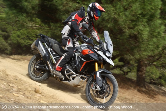 Franchissement avec la Triumph Tiger 900 Rally Pro