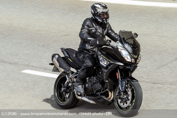 La Triumph Tiger Sport en ville
