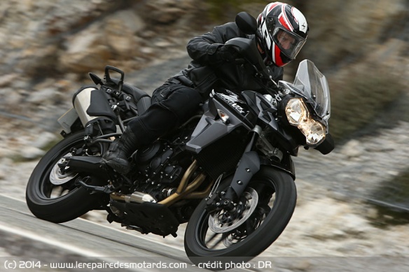 Triumph Tiger XRx sur autoroute