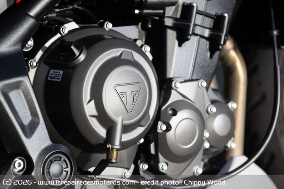 Le trois cylindres est le m&ecirc;me que sur la Tiger Sport 800