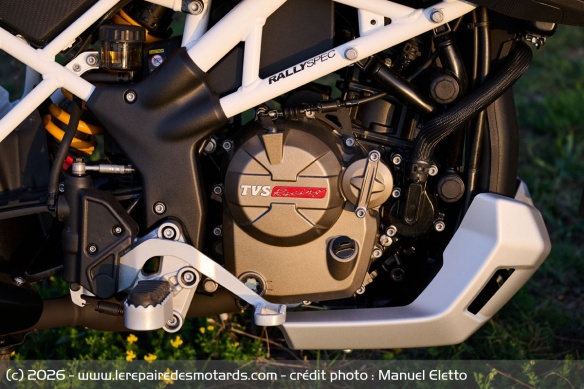 Le moteur monocylindre de la TVS RTX 300