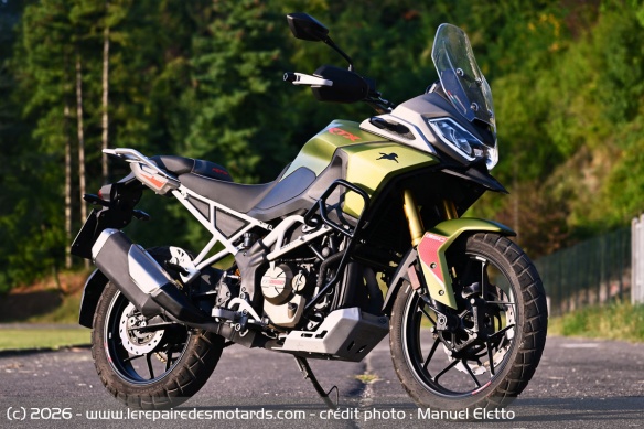 Essai du trail TVS RTX 300