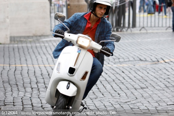 Essai Vespa S 125 sur les pavés