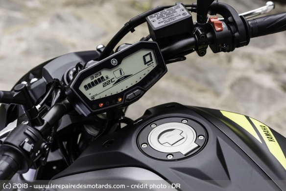 Compteur de la Yamaha MT-07